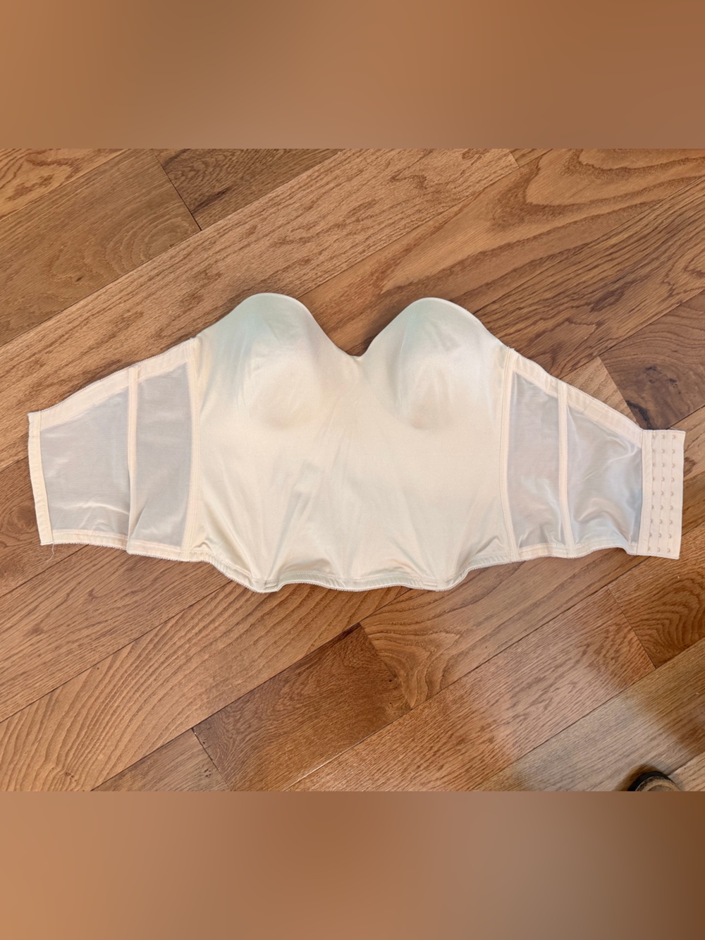 Dominique 42D Ivory Strapless Longline Bustier Bridal Bra Corset
